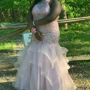 Plus size prom dress